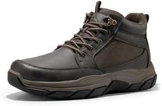 NORTIV 8 Men's Hiking Boots Lightweight Fashion Casual Chukka Ankle Boots Elevation,Size 10,Dark Brown,SNHB2411M