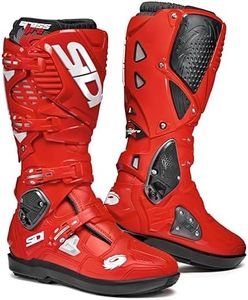 SIDI Men Motorcycle Boots, red, 45 EU