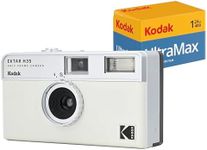 KODAK EKTAR H35 Half Frame Film Camera (Off-White) Bundle with Kodak Ultramax 400/24EXP 35mm Roll Film