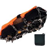 TrekEaze Crampons for Hiking Boots, Ice Cleats for Shoes and Boots, Shoe Ice & Snow Grips for Women and Men, Traction Cleats for Snow and Ice Walking (Color May Vary)