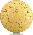 LukyTimo Steel Tongue Drum, 12 inch