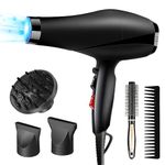 Hair Dryer, Jooayou Professional Hairdryers for Women Men, 2400W Fast Drying Ionic Blow Dryer with 2 Speed 3 Heat Setting for Salon Home Travel Hair Styling