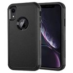 Phone Case for iPhone XR, [3-Layer][Shockproof] [Dropproof] for iPhone XR Case, Co-Goldguard Heavy Duty Protection Case for iPhone XR, 6.1 inch (Black)