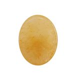 Shubhanjali Natural Golden Quartz Thumb Worry Stone for reiki healing crystals Palm Stone original Vastu Meditation Gemstone Face Massager Feng Shui Spiritual Pocket Stone