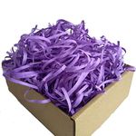 Shredded Paper for Packing, 100 GMS, Paper Shred, Paper Grass, Decorative Paper Fillers for DIY Crafts, Gift Wrapping, Easter Basket, Christmas, Birthday Decoration - Box Packing (Purple)