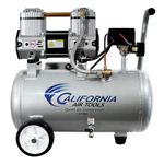 California Air Tools CAT-4710W 1.0 HP Quiet, Oil-Free Air Compressor with Wheels, 4.7 Gallon Tank Capacity, 75 dB Noise Level, Lightweight, Electric, Portable, for Home and Garage