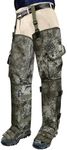 JLDTOP Snake Chaps Snake Gaiters, Snake Chaps for Men&Women, Durable Total Protection for Ankle to Thigh Snake Chaps, Waterproof Snake Guards, Adjustable Snake Protection for Legs (Camouflage)