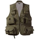 Bassdash Versatile Men's Women's Fishing Photography Vest with Mesh Back 6 Size