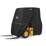 KEMIMOTO Forklift Cover, Forklift Storage Cover Side Zippered Hatch Heavy Duty 420D Oxford Compatible with Forklifts Up to 8000Lb Water-Resistance Windproof Forklift Accessories 104.3"L*49.2"W"*80.3"H