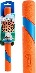 Chuckit! Ultra Fetch Dog Stick for All Breed Sizes - Perfect for Small; Medium; and Large Dogs - Outdoor Fetching Throwing Pet Toy - Made from Durable Rubber - 12 Inches - Orange and Blue