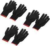 MECCANIXITY Game Gloves Finger Gaming Glove Breathable Anti Sweat Touch Mobile Game Controller Glove Black/Red for Mobile Gaming, 3 Set