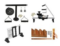 TYCOON PHYSIO SOLUTIONS Shoulder Wheel With Wrist Exerciser, Shoulder T Pulley, Finger Gripper Exerciser, Wooden Finger Ladder