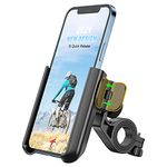 Grefay Bike Phone Mount Universal Motorcycle Handlebar Phone Holder 【1S Quick Release】 Anti Shake Bicycle Phone Clamp for Road Bike/MTB/Scooter with 360 Rotation for 3.5-7.0 inches Smartphone