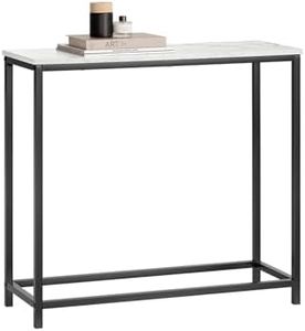 SoBuy FSB29-SCH Console Table with Metal Frame Hallway Table Decorative Side Table W80 x D30 xH75 cm