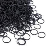 Mini Rubber Bands 20mm Black Soft Elastic Hair Bands 1000PcsThick Natural Rubber Bands Strong Elastic Bands for Tie Dye, Hair Home, Pens, Crab,Catapults, Bills, Bank Paper, Office Supplies