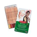 Derwent Academy Watercolour Skintones Colouring Pencils, Set of 12