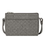 Travelon Anti-Theft Boho Clutch Crossbody Cross Body Bag Gray Heather One Size