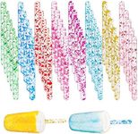 Acrylic Cakesicle Sticks 40 Pcs Reusable Mirror Ice Cream Sticks Colored Mini Ice Lolly Pop Craft Sticks Cakesicle Mold Sticks for Cakesicle DIY Crafts Art Projects(4.5 Inch)