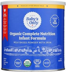 Baby's Only Organic Complete Nutrition Infant Formula, Milk Based Powder with Iron, Modeled After Breast Milk, Newborn to 12 Months Old, 21 oz, 1 Pack