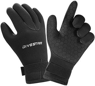 Wetsuit Gloves Neoprene Scuba Diving Gloves Surfing Gloves 3MM 5MM for Men Women Kids, Thermal Anti Slip Flexible Dive Water Gloves for Spearfishing Swimming Rafting Kayaking Paddling (3MM, L)