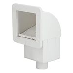 Through Wall Skimmer Kit, Heavy Duty Wide Mouth Complete Thru Wall Swimming Skimmer Pool Kit for Hot Springs Pools and Swimming Pools, Easily Installed In The Pool Wall (12.4x7.7x6.7in)