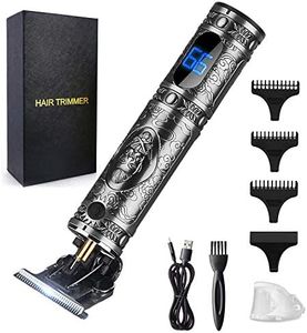 RESUXI Hair Clippers for Men Hair Trimmer for Barbers,Professional Cordless T Blade Trimmer, Beard Edger Liners,Barber Shavers,Ornate Knight Close-Cutting Hair Machine