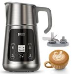 Dreo All-in-1 Milk Frother, Automatic Foam Maker for Latte Art-level Microfoam and Hot/Cold Coffee, 27oz/800ml Electric Milk Warmer with 30+ Drinks, Dishwasher Safe, Dairy/Plant-Based Milk