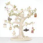 Lenox Trick Or Treat 12-Piece Ornament & Tree Set, fine china, Multi Color, 6.35 LB