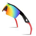 FEISEDY Kids Teens Sports Polarized Sunglasses TR90 Frame Boys Girls Cycling Baseball B2454