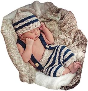 Fashion Newborn Boy Girl Baby Costume Outfits Photography Props Hat Pants