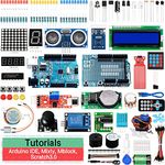 Keywish Scratch Starter Kit,Super Base Sensor Modules Kit Based on Arduino UNO R3 ATmega328P with 30 Lessons Tutorial Compatible with Arduino IDE Mixly Mblock Graphical Programming