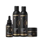 Beard Growth Kit for Men by The Beard Struggle - Essential Beard Kit includes Beard Balm, Beard Oil, Beard Wash, & Beard Conditioner - Beard Grooming Kit for Men - Gold Collection - Valhalla's Gates