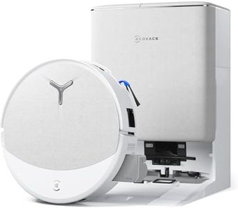 ECOVACS DEEBOT T90 PRO Omni Saugroboter mit Wischfunktion, Roboterstaubsauger 30.000 Pa, Schnellladen mit PowerBoost, OZMO Roller 3.0 mit TruEdge, automatische Dosierung der Reinigungslösung, Weiß