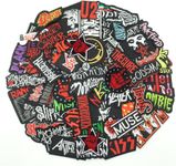 55PCS Rock Band Patches Iron On Pun