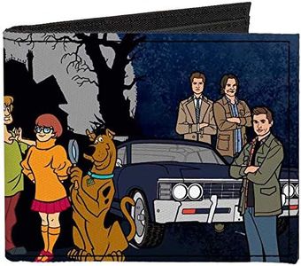 Buckle-Down Men's Standard Canvas Bifold Wallet-Scooby Doo Supernatural, 4.0" x 3.5"