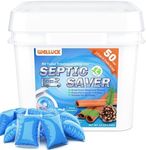 WELLUCK 50 Packs RV Toilet Treatment Drop Ins, Black Tank Deodorizer for Camper, Marine Portable Toilet, Break Down Waste and Tissue, Septic Tank Treatment, Kit for 50 Week (Pine&Cinnamon)