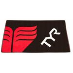 TYR Plush Towel Swim Equipments & Accessories (Black/Red)