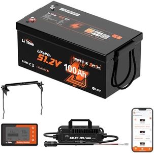 Litime 48V(51.2V) 100Ah Golf Cart Lithium Battery, up to 5kW Motor, Perfect for Golf Carts, Instead of AGM, SLA Batteries, Bluetooth & Low-Temp Protection - Includes Charger, Monitor