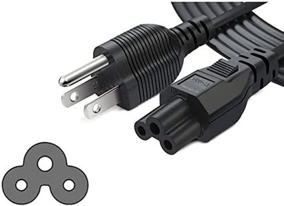 Chanzon UL Listed 3/6/10ft 3 Prong Mickey Mouse Universal AC Power Cord 3 Prong (NEMA 5-15P to IEC320C5) 7A 125V for LG TV Laptop Notebook