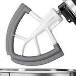 WNATN Flex Edge Beater for Kitchen aid, Mixer Accessory Attachments for Mixer, Fits Tilt-Head Stand Mixer Bowls for 4.5-5 Quart Bowls, Beater with Silicone Edges (White)