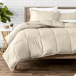 Bare Home Comforter Set - Full Size - Ultra-Soft - Goose Down Alternative - Premium 1800 Series - All Season Warmth (Full, Sand)