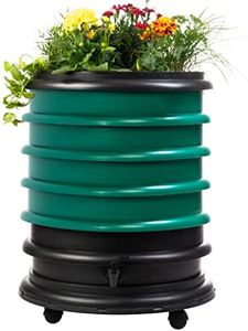 WORMbox | Wormery Worm Farm composter 4 Dark green Trays + Planter | 64 liters | Organic Waste Compost, make your Worm Castings