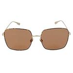 Dior Brown Square Ladies Sunglasses