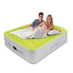 Bramble - Queen Sized Inflatable Air Bed with Built in Pump & Raised Pillow