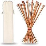 H&S Knitting Needles Set of 36 Pcs Single Pointed Bamboo 2.0mm 2.25mm 2.5mm 2.75mm 3.0mm 3.25mm 3.5mm 3.75mm 4.0mm 4.5mm 5.0mm 5.5mm 6.0mm 6.5mm 7.0mm 8.0mm 9.0mm 10.0mm