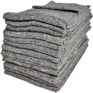 Pack of 100 Furniture Moving Van Removal Packing Transit Fabric Blankets -200cm x 150cm