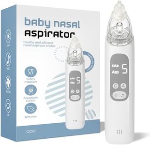 X-Bosak Nasal Aspirator for Baby, Electric Nose Sucker for Baby, Snot Sucker with 5 Levels Suction, Soothing Light & Nursery Rhymes (White)