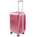 FUL Hello Kitty Carry on Luggage, Molded Hardshell Rolling Suitcase with Spinner Wheels, Pink, 21 Inch, Hello Kitty Carry on Luggage, Molded Hardshell Rolling Suitcase with Spinner Wheels