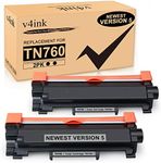 v4ink Compatible TN-760 Toner Cartridge Replacement for Brother TN760 TN730 TN770 Ink for HL-L2350DW HL-L2370DW HL-L2395DW MFC-L2690DW MFC-L2710DW MFC-L2717DW MFC-L2750DW DCP-L2550DW