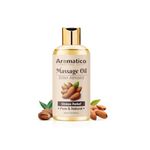 AROMATICO Almond Massage Oil. Hydrates & nourishes skin, soothes irritation, improves texture & promotes relaxation - 300ml. Rich in vitamins & essential fatty acids, enhances circulation.